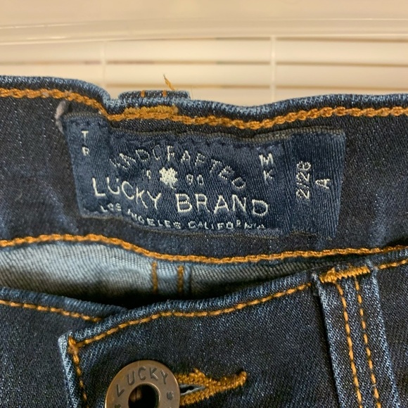 Lucky Brand Brooke Straight dark wash mid rise jeans Size 2/26 - Picture 6 of 8